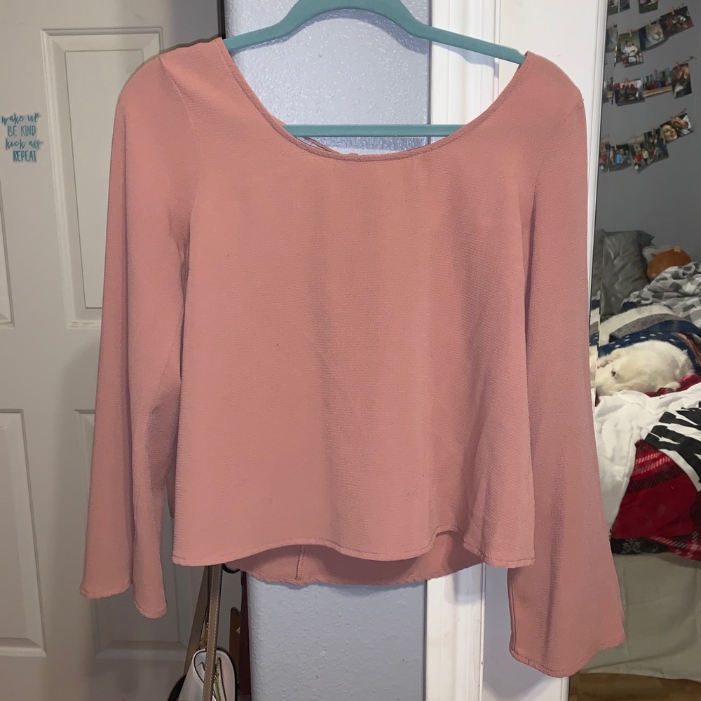 forever 21 coral colored blouse